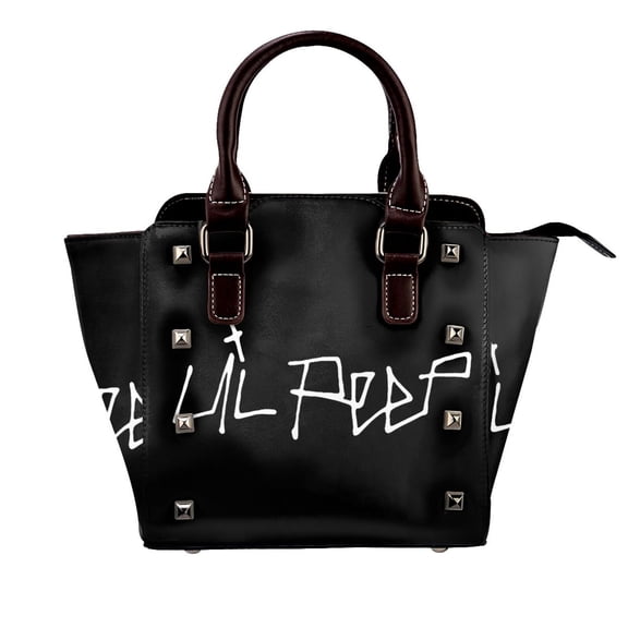 Lil Peep Handbag Leather Rivet Shoulder Bag Luxury Fashion Shopping Tote Bag Shouldbag For Women