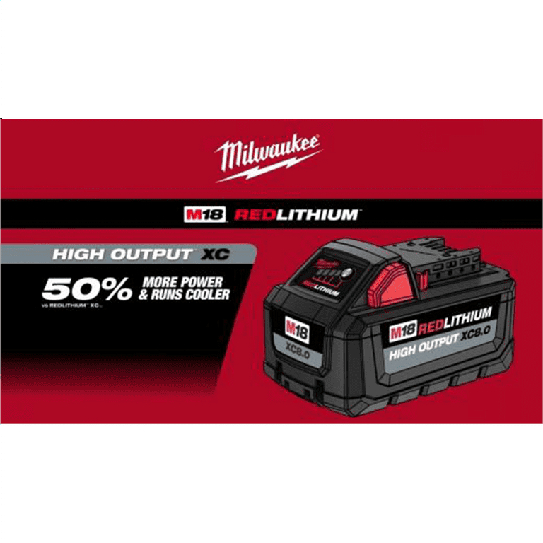 M18 18-Volt Lithium-Ion High Output 6.0Ah Battery Pack (2-Pack) M18 18-Volt Lithium-Ion High Output 6.0Ah Battery Pack (2-Pack)