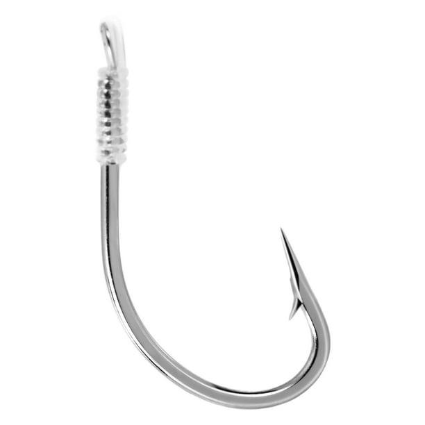 10pcs Fishing Hooks with Fishing Line High Carbon Steel Barbed
