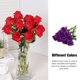 thumbnail image 4 of Naiovety 10 UNIDS Flores Artificiales Impermeable Seda Falsa Ligero Ramo de Rosas para Boda Regalo de Fiesta Decoraciones de Halloween Decoración Púrpura Naiovety HA084444-06, 4 of 6