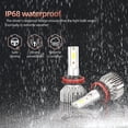 thumbnail image 2 of H1 Led Bulb, 6000k Headlights For Car And Motorcycle, Replacement Auto Bulbs For Halogen Lamps And Xenon Kit, 2 Bulbs, 2 of 5