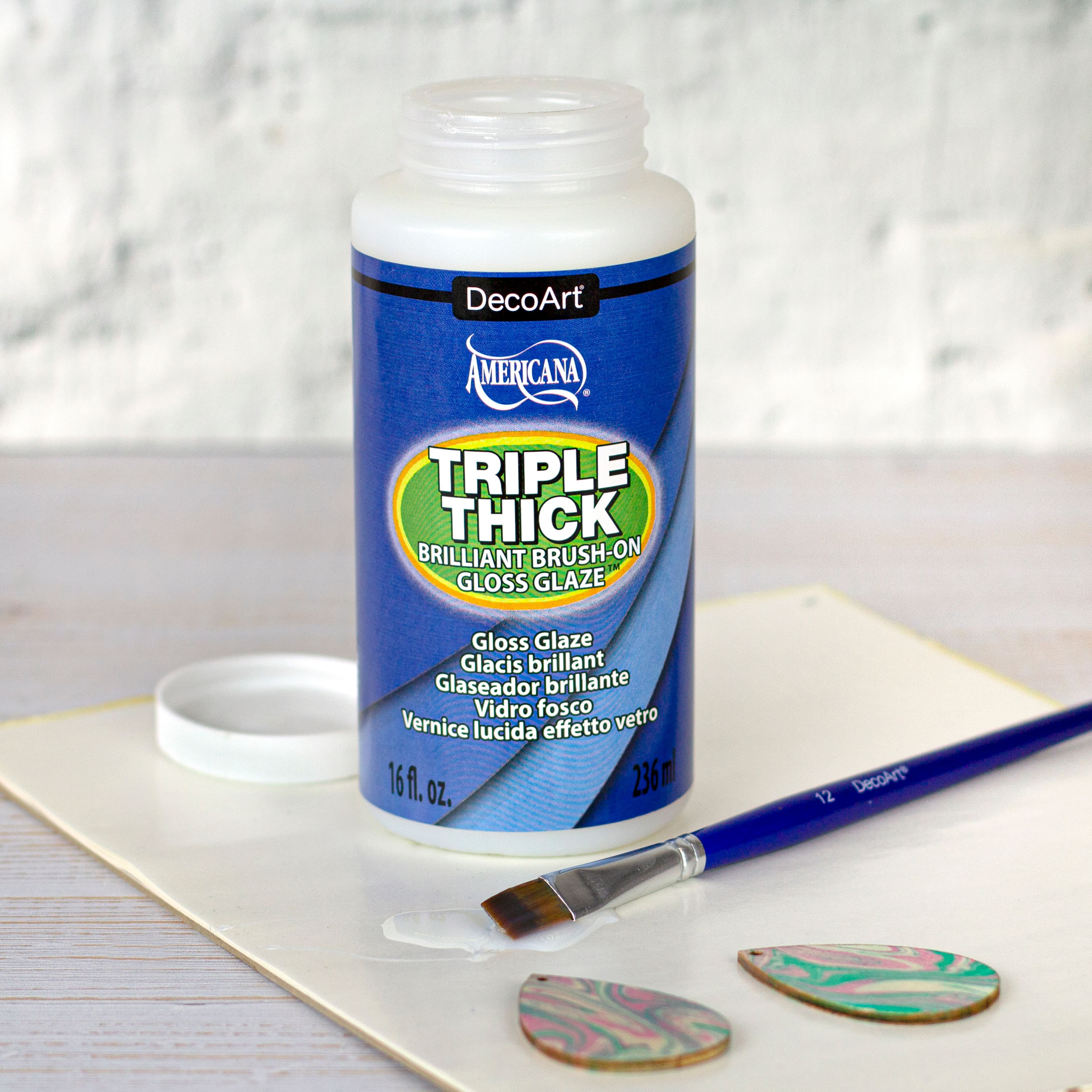 DecoArt® Americana® Triple Thick Brilliant Brush-On Gloss Glaze