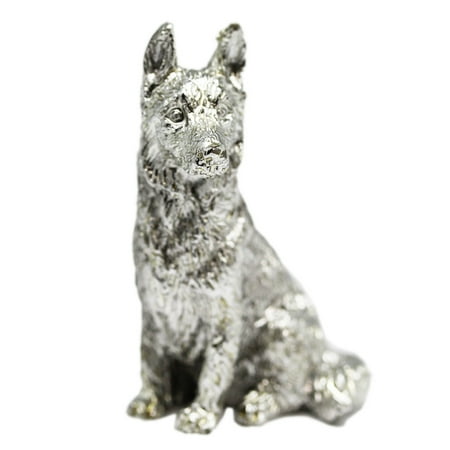 - Miniature Pewter Dog Figure: German Shepherd - By Ganz