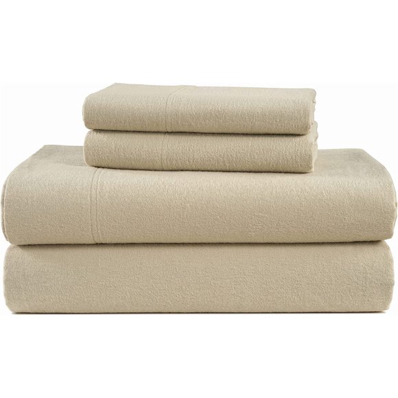 100 Percent Cotton Twin Flannel Sheet Set Brushed for Extra Softness Warm Cozy Cotton Bed Sheets 15 Inch Deep Pocket Twin Sheets Set Linen