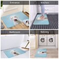 thumbnail image 3 of Puppy Licks Nose Front Door Mat, Indoor Mats for Bedroom Bathroom Kitchen, Floor Mat Non-Slip, Soft Carpet Floor Cover Machine Washable Entryway Mat - 20x31.5in, 3 of 5