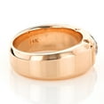 thumbnail image 2 of 14K Designer Unique Mens Natural 0.5 Ctw Diamond Wedding Ring (Rose Gold Size 9.5), 2 of 3