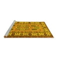 thumbnail image 2 of Ahgly Company Machine Washable Indoor Rectangle Oriental Yellow Traditional Area Rugs, 3' x 5', 2 of 4
