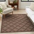 thumbnail image 3 of Nourison Easy Care 5' x 7' Brown Modern Flatweave Indoor/Outdoor Rug, 3 of 10