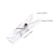 thumbnail image 1 of 100 Uds Mini Clip de papel de utilidad de plástico transparente pinzas para ropa Clips para sedal, 1 of 7