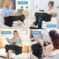 thumbnail image 6 of TOPCHANCES Reading Pillow for Bed, Gaming Pillow for Lap, Inflatable Lap Desk Pillow for Reading, Working, Crocheting, Gaming or Sitting in Bed Couch, Black, 6 of 8