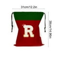 thumbnail image 3 of Christmas Gift Bag 26 Letters Xmas Gifts Bag with Drawstring, Red and Green Santa Bags for Holiday Festive Party Supplies (R), 3 of 6