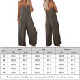 thumbnail image 2 of Monos De Tirantes Finos Body de mujer Loungewear transpirable sin mangas con bolsillos Street Style Casual Ygjytge Gris M para Mujer, 2 of 7