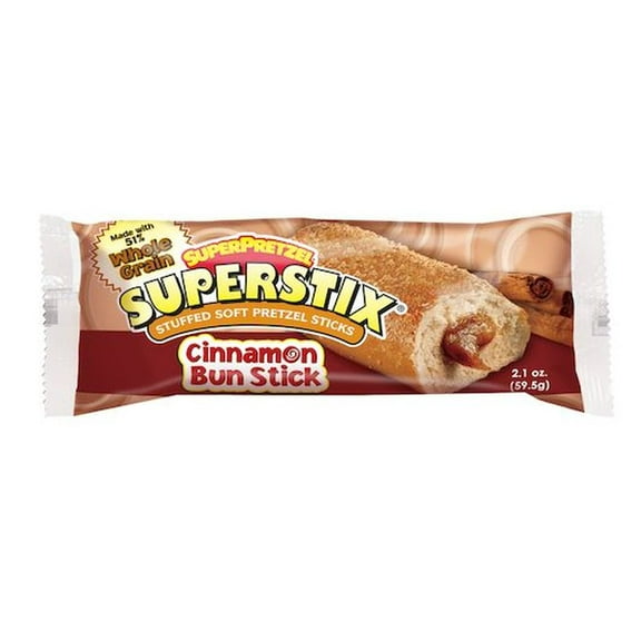 Super Pretzel Whole Grain Cinnamon Stick, 2.1 Ounce -- 60 per case.