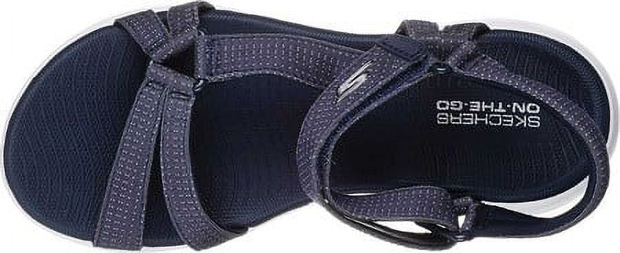 skechers gowalk on the go 600 multi strap sandals sheen