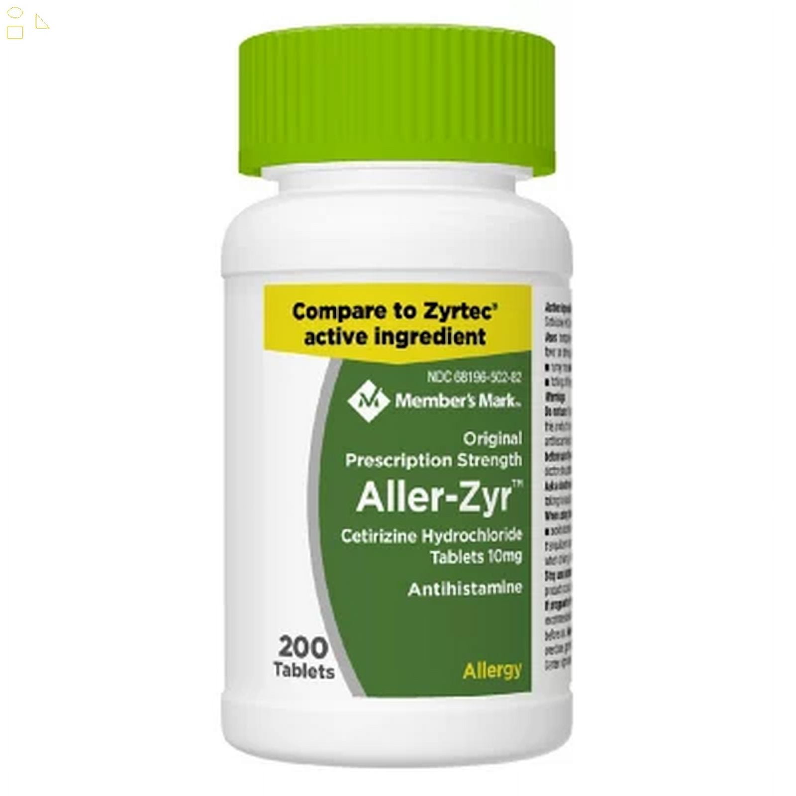 M-M Aller-Zyr, 400 Ct Cetirizine Hcl, 10 Mg., Antihistamine M-M Aller-Zyr, 400 Ct Cetirizine Hcl, 10 Mg., Antihistamine