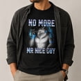 thumbnail image 3 of No More Mr Nice Guy Wolf Graphic T-Shirt, Unisex Classic Fit Tee, 3 of 9