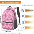 thumbnail image 3 of Pioneer Flower Floral Print Pattern 17" School Backpacks for Teens,Waterproof Oxford Fabric,S-Shape Padded Straps for School,Travel,Hiking,Camping, 3 of 5