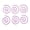Purple, variant on Xirurus 6 Pieces Spiral Cable Knitting Needle Multifunction Metal Circular Needles Shawl Pin for Yarn Sewing Knitting Projects, Gold Color, 1.57 Inches / 4 cm