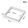 thumbnail image 4 of 2pcs Single Socket Spacer Square Spacer 10MM Single Socket Spacer 1 Gang Frame Plate Box Square Spacer With 40mm Screws, 4 of 8