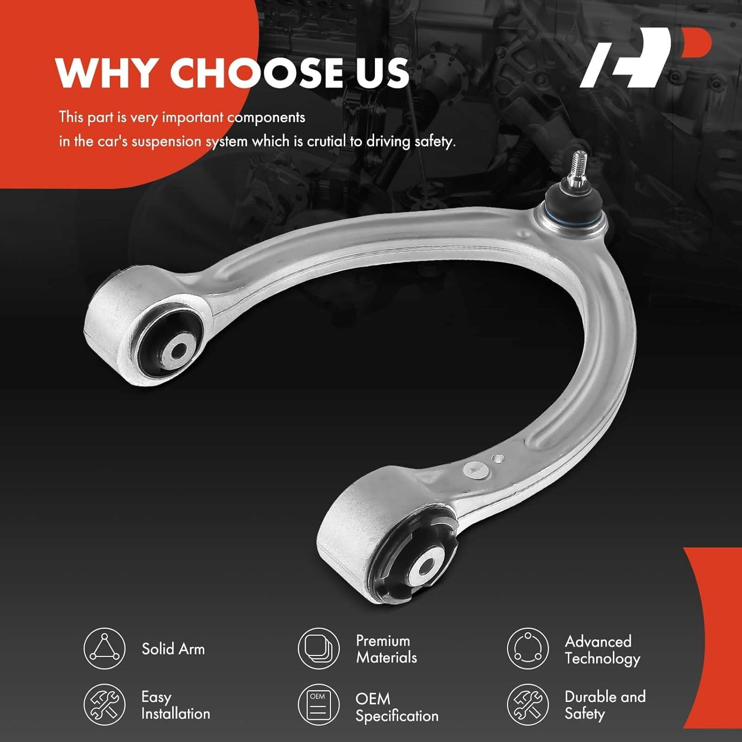 A-Premium Front Right Upper Control Arm Replacement for Mercedes-Benz C216 W221 CL600 CL63 AMG S550 S600 S65 AMG Fits select: 2009-2014 MERCEDES-BENZ CL 550 4MATIC