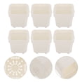 thumbnail image 3 of 6Pcs Plastic Flowerpots Square Chunky Planter Succulent Plant Nursery Pots, 3 of 9