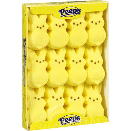 (5 Pack) Peeps Yellow Marshmallow Bunnies, 3.37 oz