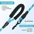 thumbnail image 5 of Reflective Strong Rope Dog Leash with Comfortable Padded Handle Heavy Duty Metal Clasp for Dogs for Pets (5 FT)BLUE, 5 of 6