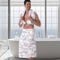 thumbnail image 6 of Colevkie Men's 2 Pcs Shower Skirt & Bath Towel Set for Bathroom Hotel Spa Beach Towel Wrap Set Soft Absorbent Portable, 6 of 7