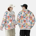 thumbnail image 6 of Fotbe Floral Ditsy Men's Women's UPF 50+ Sun Protection Jacket Hooded Cooling Shirt with Pockets Hiking Outdoor Performance-Large, 6 of 9