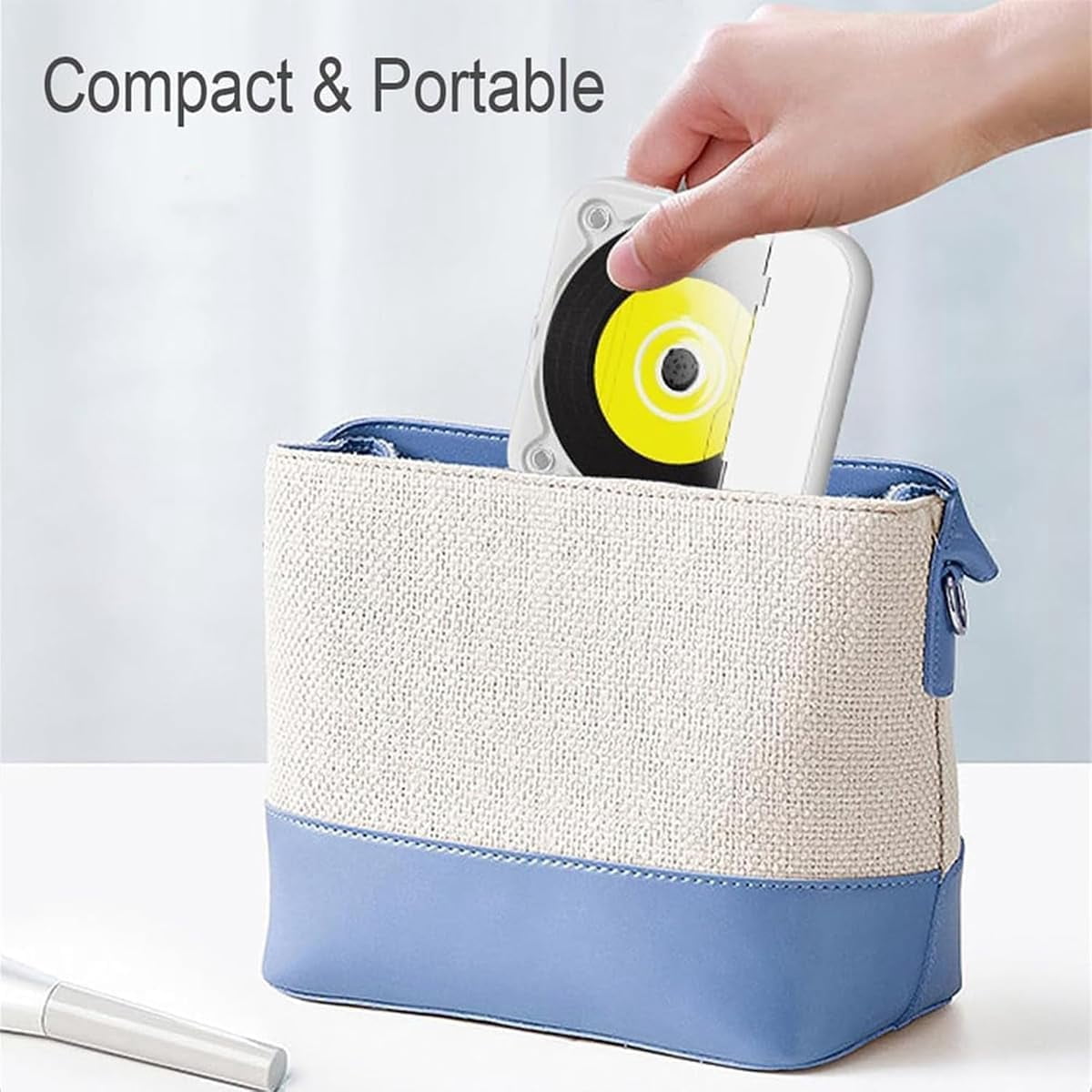 Portable Bluetooth CD Player with Led Display, Portable Bluetooth Compatible CD Player, Rechargeable Wireless CDs Player, USB/Sd/Aux/Fm for Home, Car & Outdoor (Green)