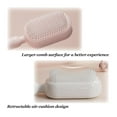 thumbnail image 4 of Retractable Cushion Massage Comb, Anti Static Self Cleaning Hair Brush for Women, Self Cleaning Air Cushion Comb with Retractable Bristles, Easy Clean Anti Static Hair Brush (3PcsMix), 4 of 5