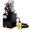 Black 13, variant on Strat Cast Aluminum Mailbox with Post, Solar Post Light Combination Kit for Outside, Decorative Modern Mailbox with Fluted Base, Large Mail Box for Curb or Driveway