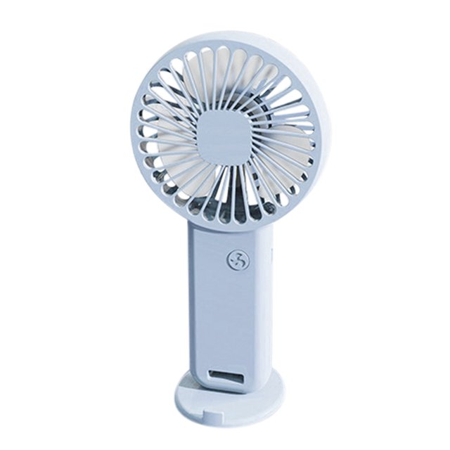 Ventilateur Portable à Main Usb Mini Ventilateur Électrique Ventilateur de Poche Portable avec Support Charge Usb Ventilateur Électrique, 1x Petit Ventilateur à Main en Solde