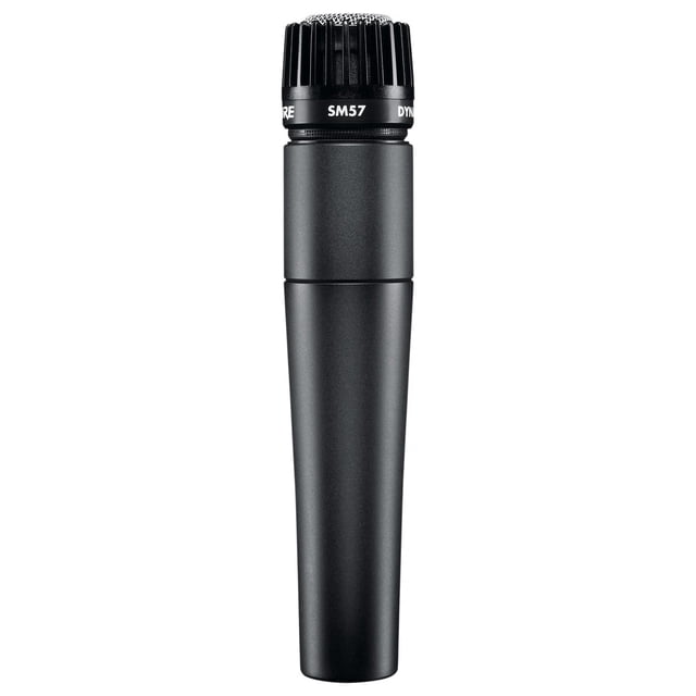 Micrófono Shure SM57-LC, instrumento dinámico cardioide, paquete de 2 unidades