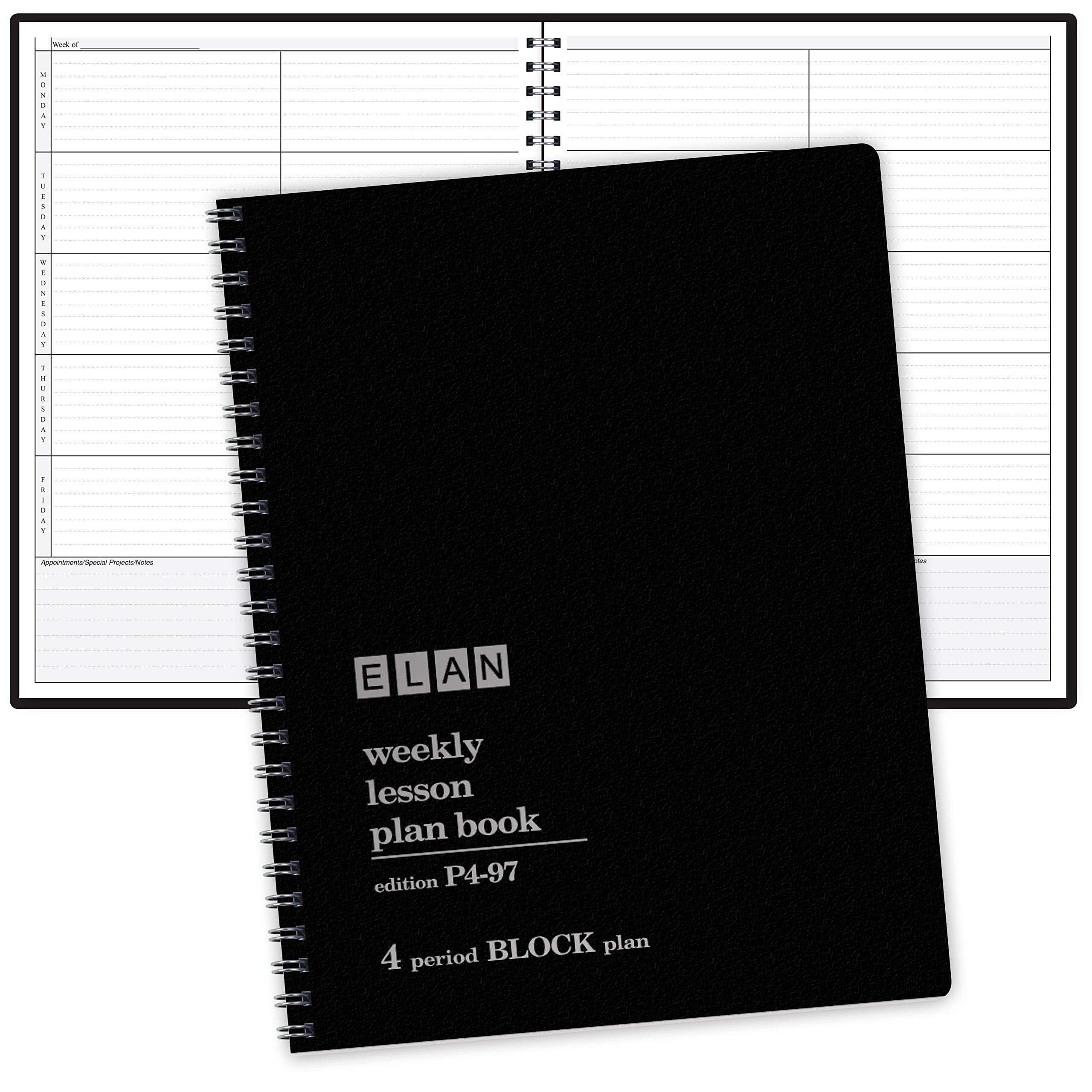 Elan Publishing Company 4 Period Teacher Lesson Plan; Days Vertically Down the Side (P4-97) - SD-OUWG-DN7N