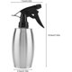thumbnail image 3 of Bomba de riego a presión Maceta de acero inoxidable Multifuncional Lata de flores de agua privada para plantas de jardín de interior y exterior 350ml. Afortunado Sencillez, 3 of 5