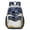 Blue and Gold Marble Pattern, variant on Black and Gold Marble Pattern 17" Waterproof Oxford School Backpacks for Teens, S-Shape Padded Straps, for School, Travel, Hiking, Camping