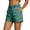 Turquoise, variant on Women's Utility Short Pants, Fashion High Waisted Stretchy Cargo Shorts for Summer, Casual Chic Workwear Shorts for Vacation and Daily Wear
