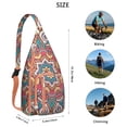 thumbnail image 4 of Abstract Mandala Sling Backpack - Boho Chic Geometric Print Crossbody Bag, Hidden Anti-Theft Pockets, 4 of 4