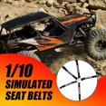 thumbnail image 5 of RC Coche Simulación Asiento Correa de Cinturón de Seguridad para 1/10 Axial SCX10 90046 Wraith 90048 TRX4 D90 D110 Decoración Partes, 5 of 5