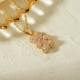 thumbnail image 3 of Gold Teddy Bear Pendant Necklace - Gold Plated on 925 Sterling Silver - Cubic Zirconia Stones - Bear Necklace Jewelry, 3 of 7