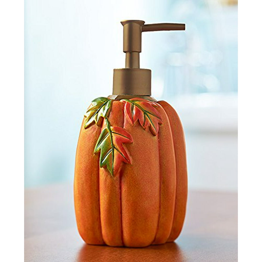 Primitive Pumpkin & Stars Fall Autumn Bathroom Shower Curtain Bath