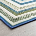 thumbnail image 4 of Stunning Contemporary 2' x 3' Green and Blue Polypropylene Outdoor Area Rug, 4 of 7