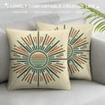 thumbnail image 3 of Wuche Sun Sunshine Soft Pillow Covers, Boho Colorful Nature Sunset Decorative Pillowcase, Minimalist Simple Abstract Modern Art Decor Decorations for Home Bedroom  Multiple specifications, 3 of 5