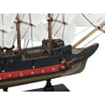 thumbnail image 5 of Handcrafted Model Ships PLIM12-BP-W-BlackFalcon 9 x 2 x 12 in. Wooden Captain Kidds Black Falcon White Sails Limited Model Pirate Ship, 5 of 8