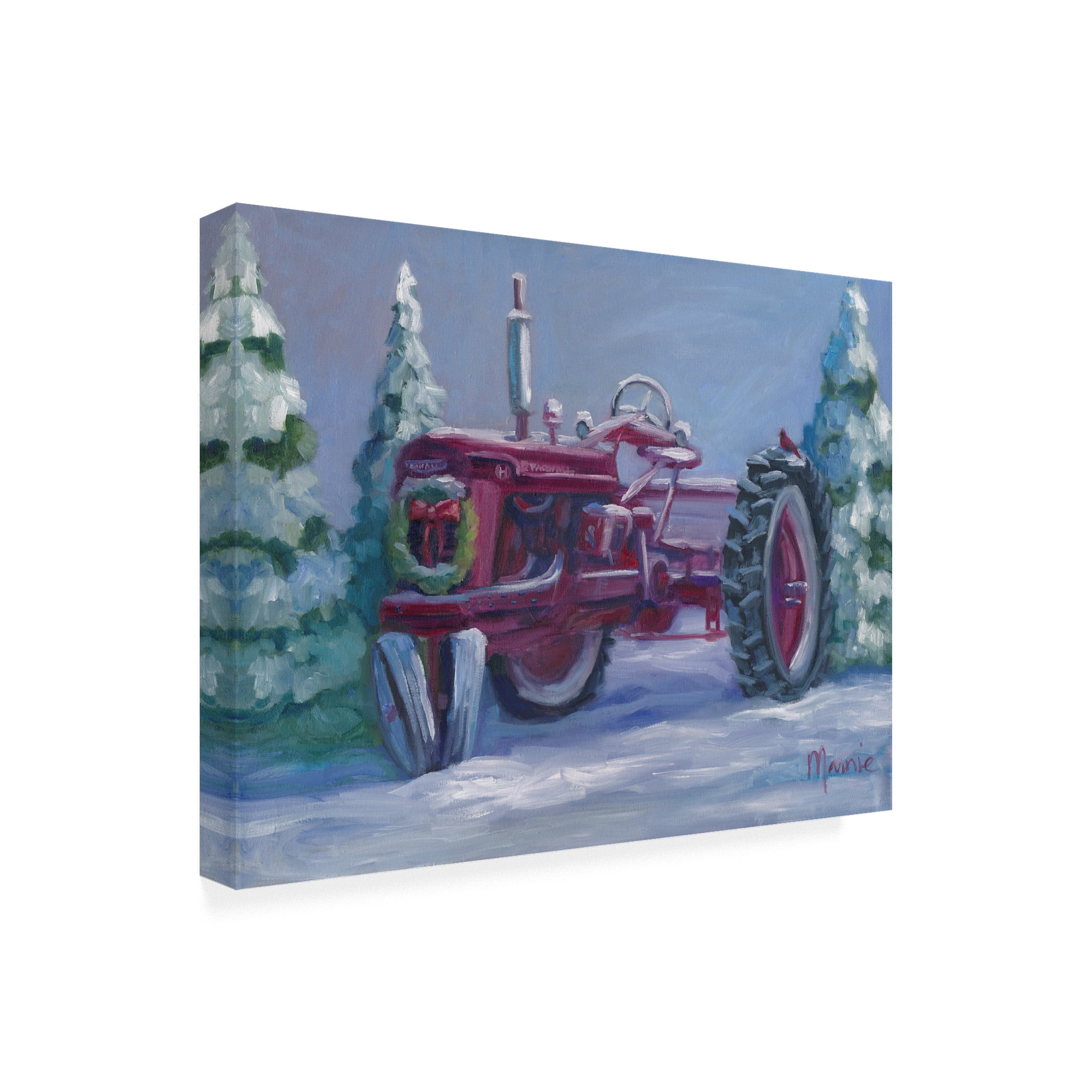 Trademark Fine Art 'Farmall Fresh Snow' Canvas Art by Marnie Bourque