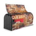 thumbnail image 3 of Bingfone Hand Drawn Vintage Coffee Magnetic Mailbox Cover Standard Size For Garden Yard Outdoor Decorations-25.5x21 In, 3 of 7