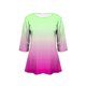 thumbnail image 5 of Camiseta de Cuello Redondo de Manga 3/4 de Impresión Casual para las Mujeres Camiseta de Cuello Redondo de Manga Larga de Tamaño Grande para las Mujeres, 5 of 6