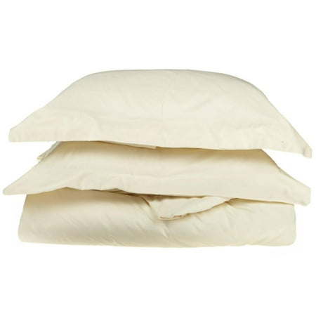 Superior 1200 Thread Count Single-Ply Egyptian Cotton Solid Duvet Cover Set