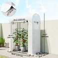 thumbnail image 3 of Outsunny Mini Greenhouse, Portable Garden Green House with PE Cover, White, 3 of 10